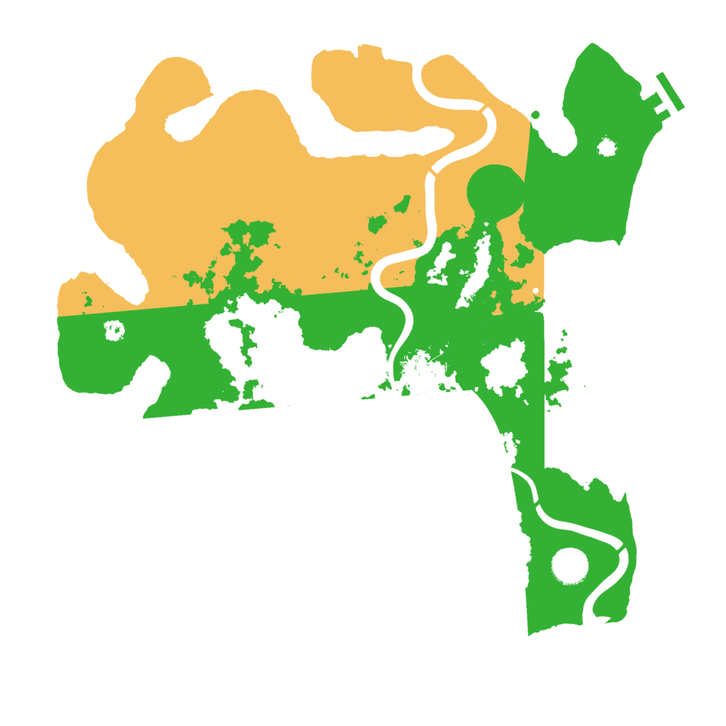 Biome Rust Map: Procedural Map, Size: 3500, Seed: 387305598