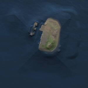 Thumbnail Rust Map: Procedural Map, Size: 1000, Seed: 2043619616, 2 Monuments