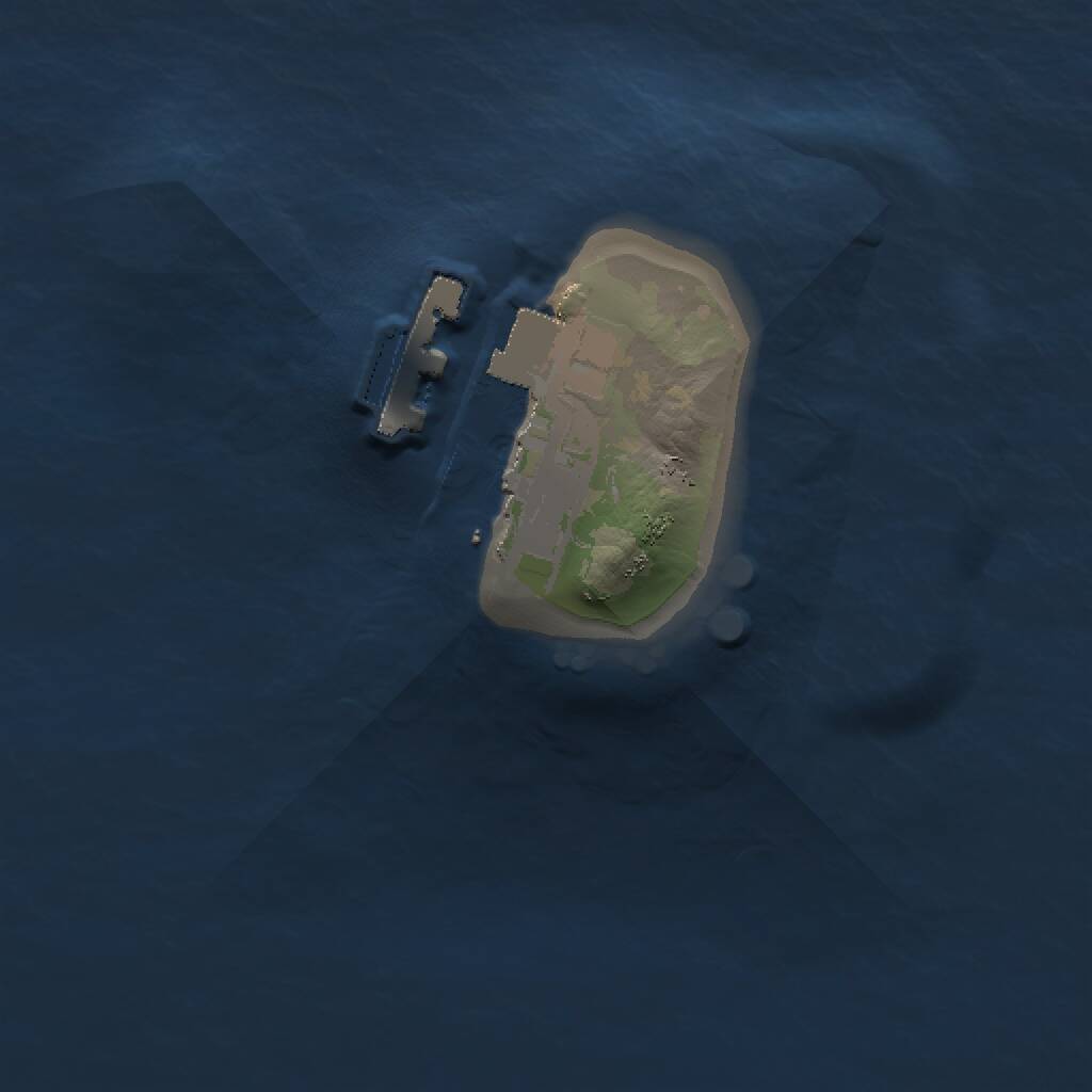 Rust Map: Procedural Map, Size: 1000, Seed: 2043619616, 2 Monuments