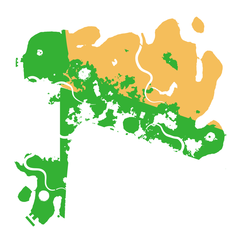 Biome Rust Map: Procedural Map, Size: 4000, Seed: 158604