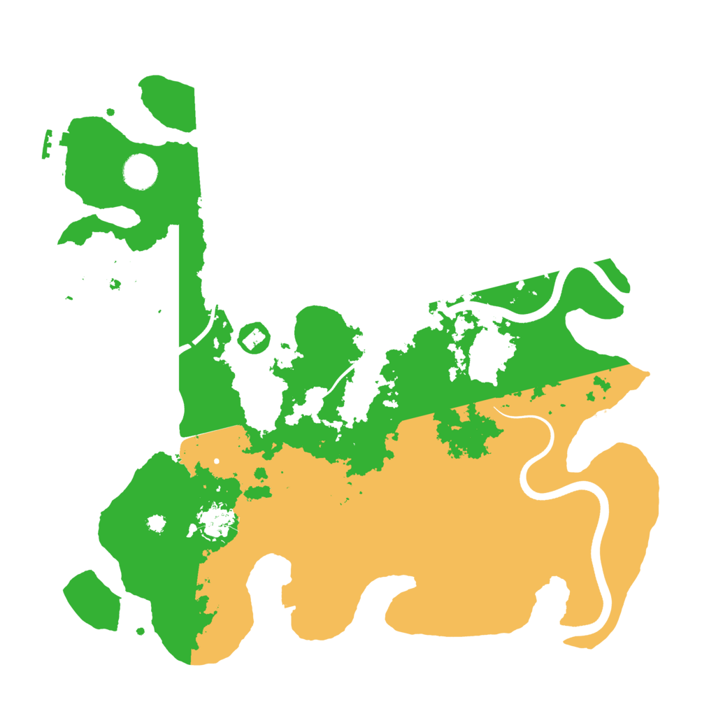 Biome Rust Map: Procedural Map, Size: 3667, Seed: 1