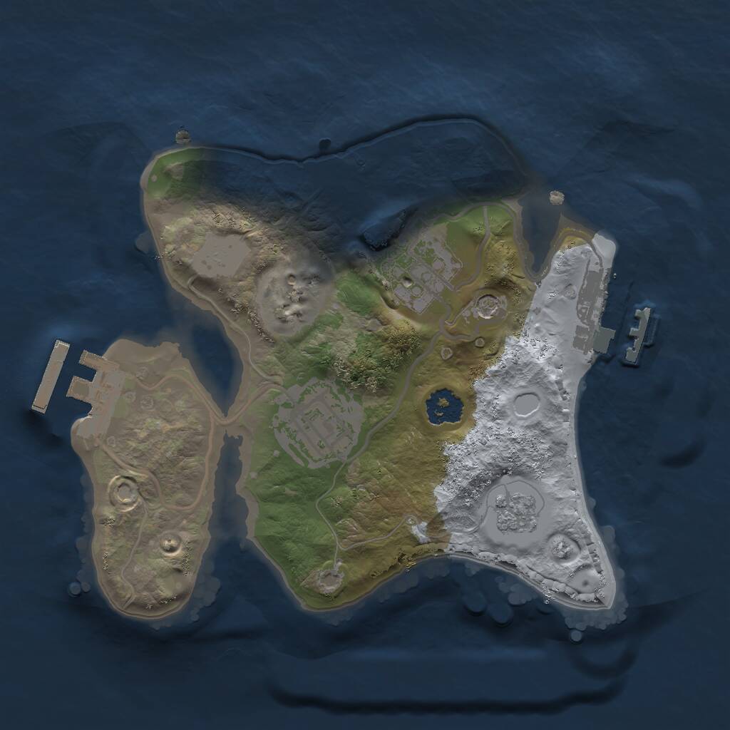 Rust Map: Procedural Map, Size: 2000, Seed: 4206969, 7 Monuments