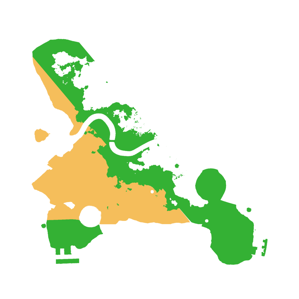 Biome Rust Map: Procedural Map, Size: 2600, Seed: 525778842
