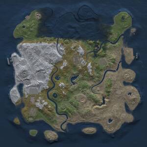 Thumbnail Rust Map: Procedural Map, Size: 4500, Seed: 554894, 16 Monuments