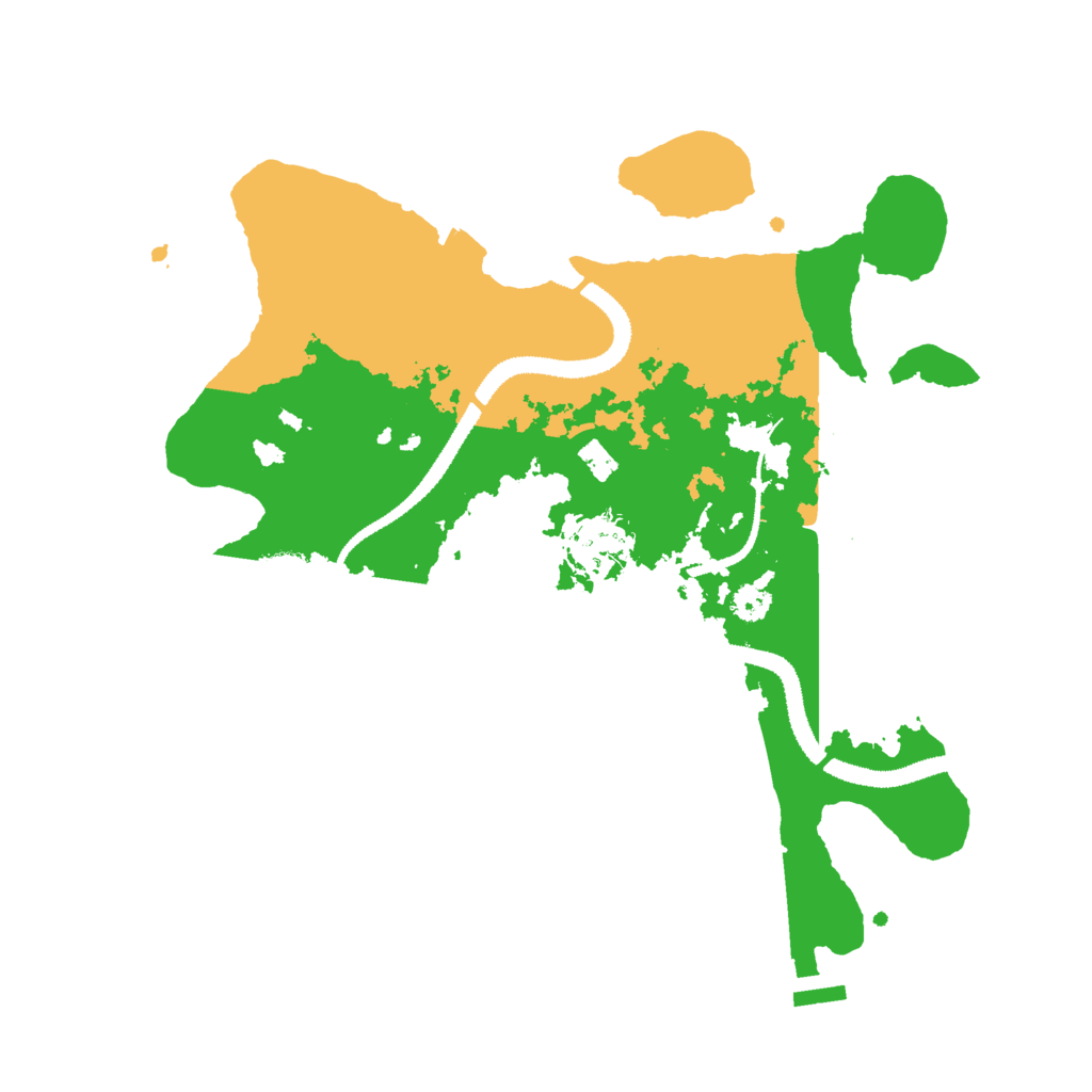 Biome Rust Map: Procedural Map, Size: 3000, Seed: 49445