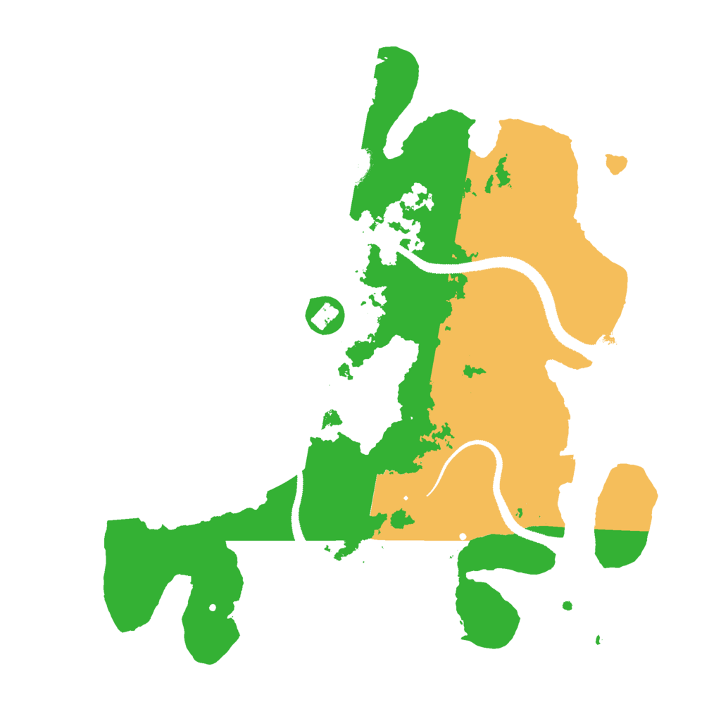 Biome Rust Map: Procedural Map, Size: 3000, Seed: 168434