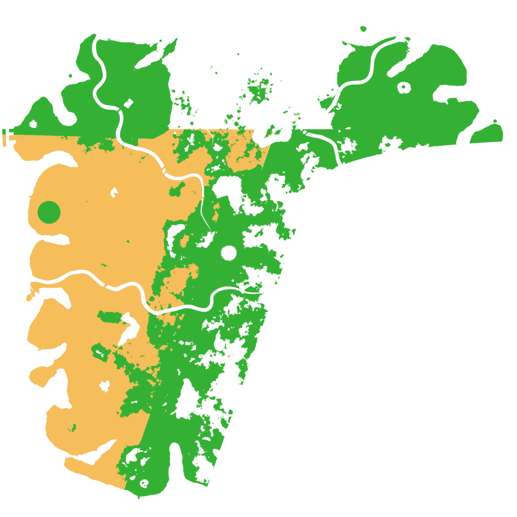 Biome Rust Map: Procedural Map, Size: 6000, Seed: 1128811419