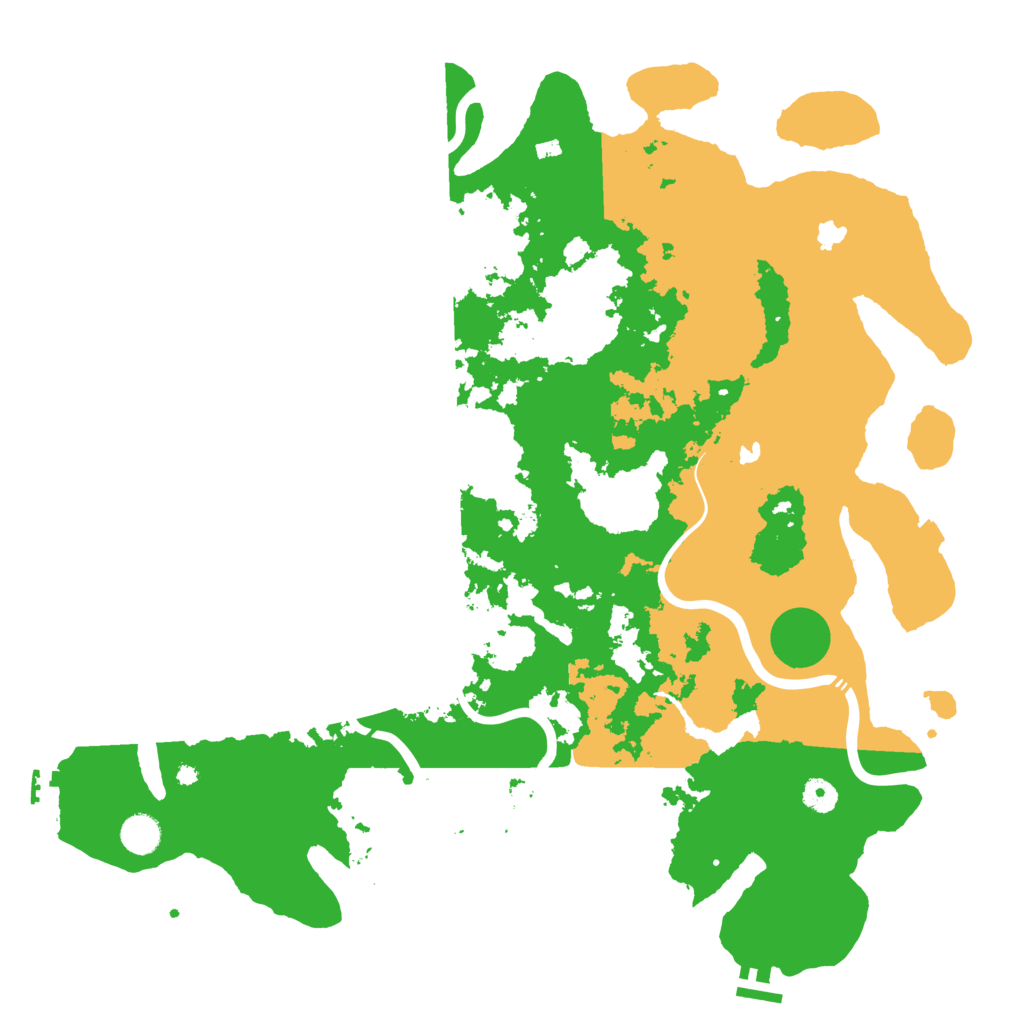 Biome Rust Map: Procedural Map, Size: 4500, Seed: 427940113