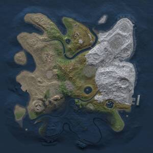 Thumbnail Rust Map: Procedural Map, Size: 3000, Seed: 2026, 15 Monuments