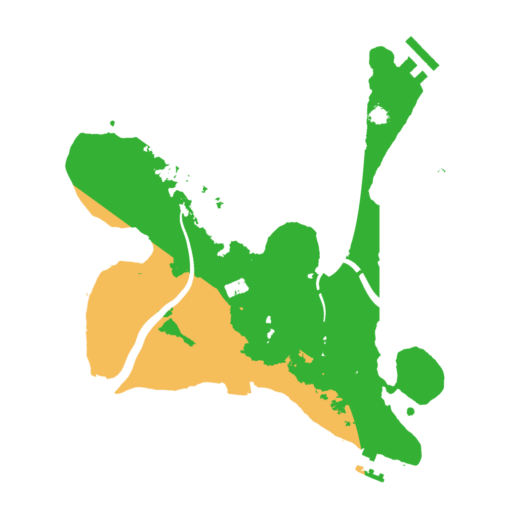 Biome Rust Map: Procedural Map, Size: 2500, Seed: 481