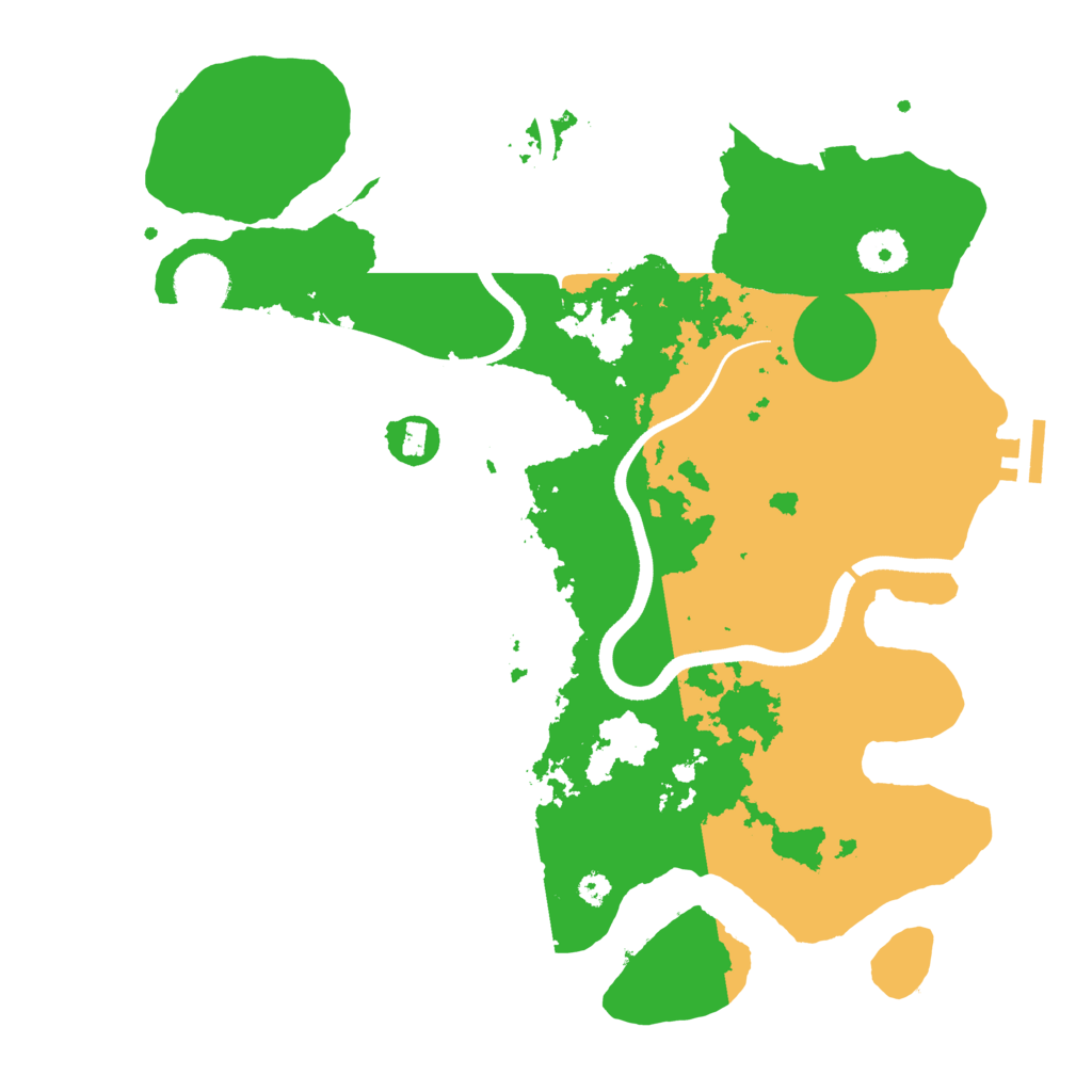 Biome Rust Map: Procedural Map, Size: 3500, Seed: 886806991