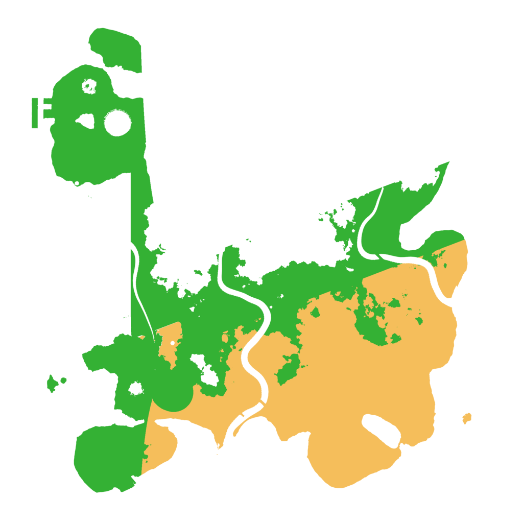 Biome Rust Map: Procedural Map, Size: 3500, Seed: 1861965619