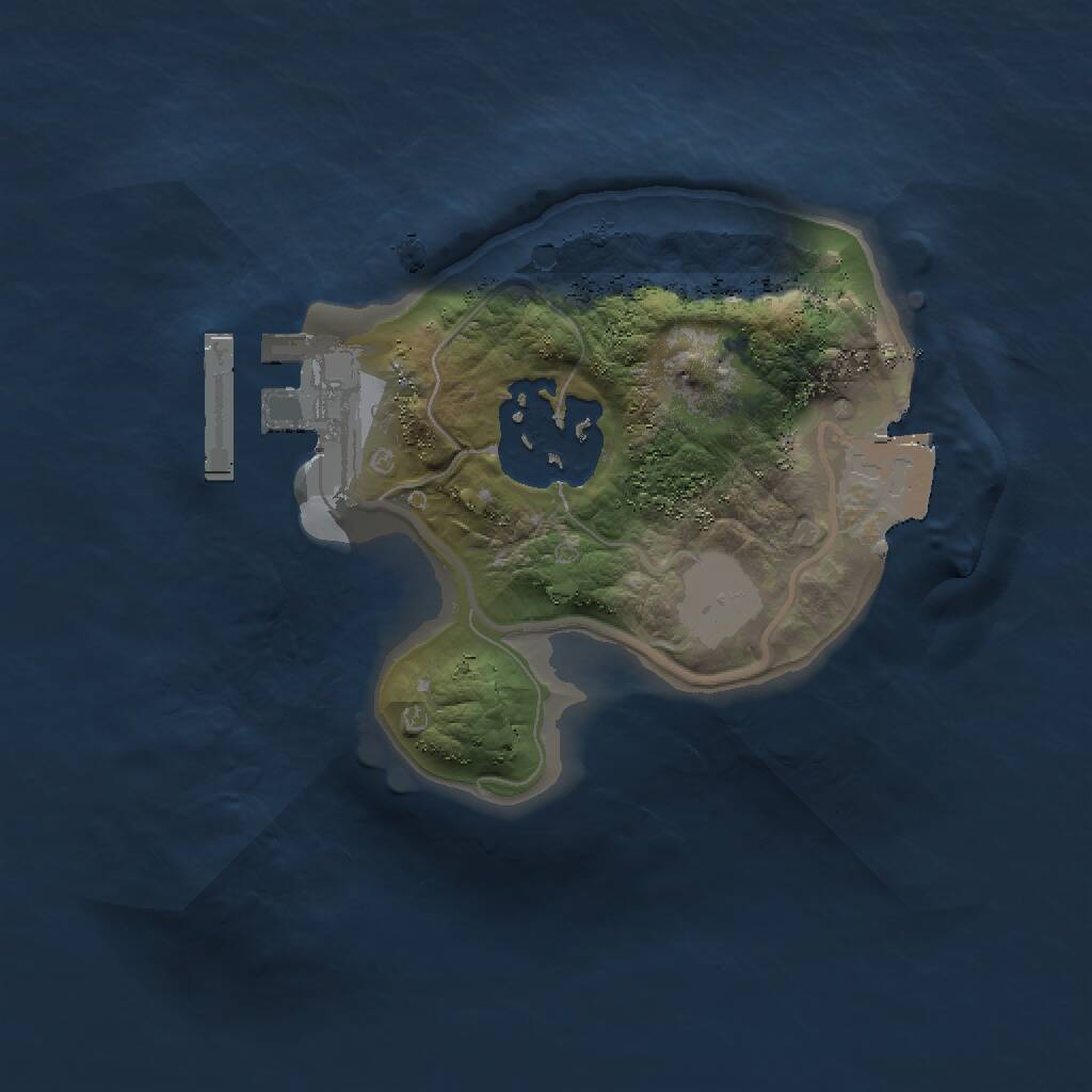 Rust Map: Procedural Map, Size: 1500, Seed: 11223344, 3 Monuments