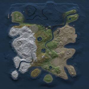 Thumbnail Rust Map: Procedural Map, Size: 3000, Seed: 541685, 11 Monuments