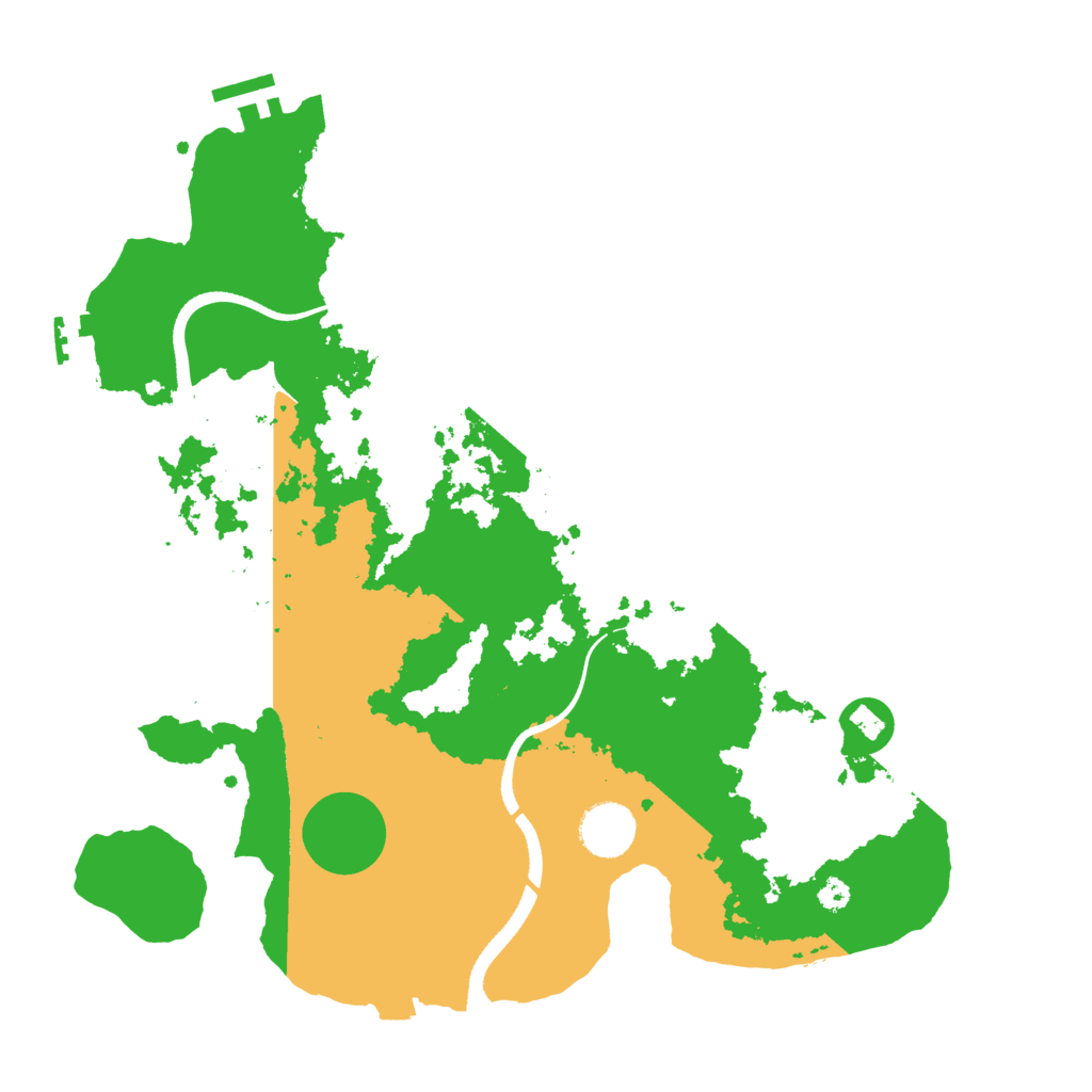 Biome Rust Map: Procedural Map, Size: 3500, Seed: 545786923