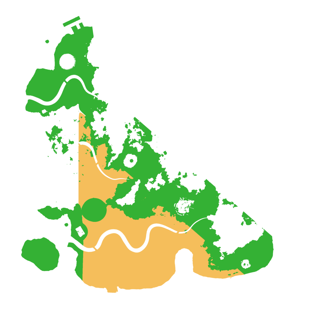 Biome Rust Map: Procedural Map, Size: 3500, Seed: 545786923