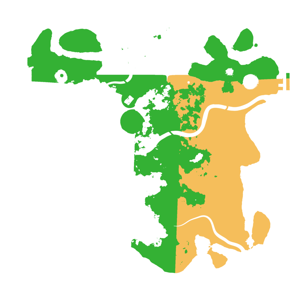 Biome Rust Map: Procedural Map, Size: 3500, Seed: 799284693