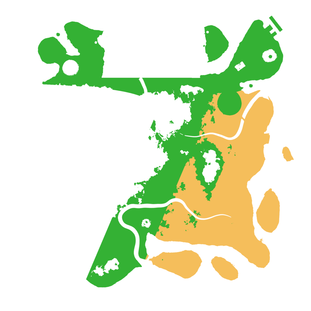 Biome Rust Map: Procedural Map, Size: 3500, Seed: 32002