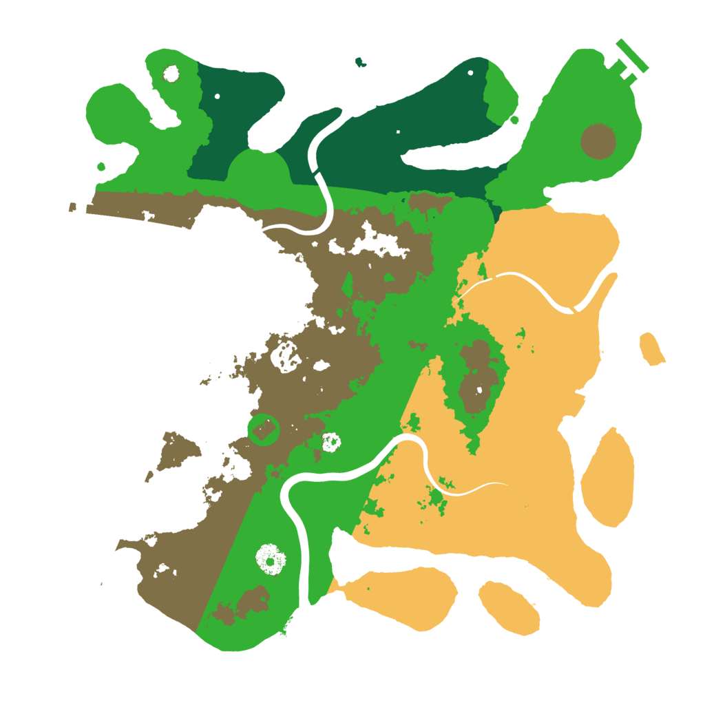 Biome Rust Map: Procedural Map, Size: 3500, Seed: 32002