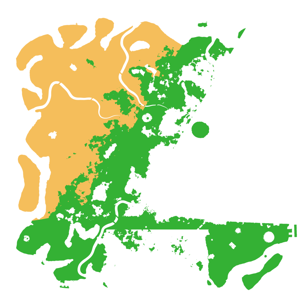 Biome Rust Map: Procedural Map, Size: 5000, Seed: 23897