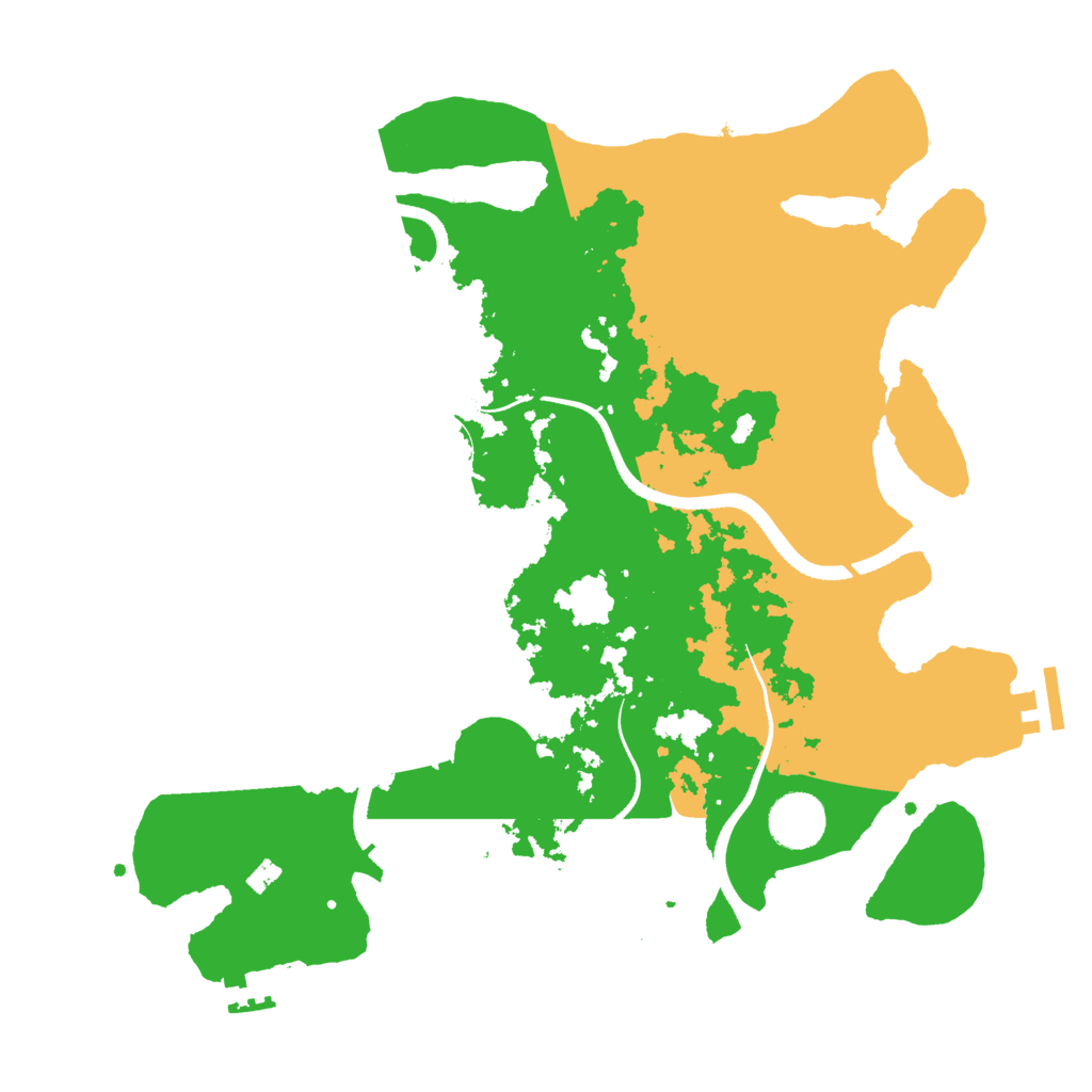 Biome Rust Map: Procedural Map, Size: 3500, Seed: 335317962
