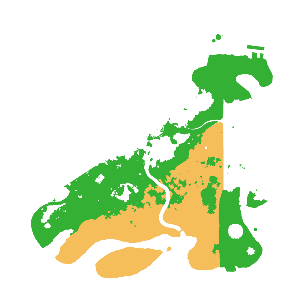 Biome Rust Map: Procedural Map, Size: 3500, Seed: 18578033