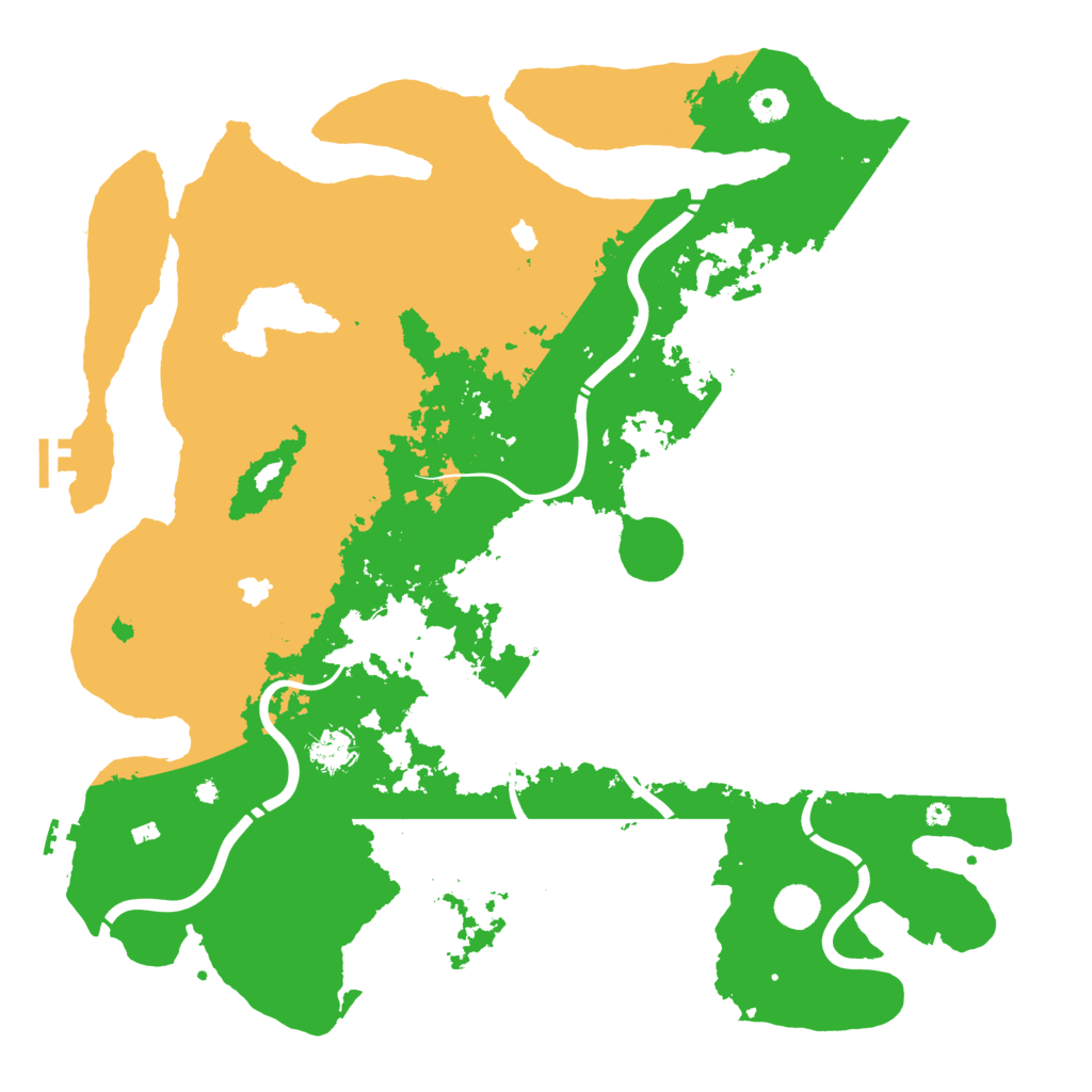 Biome Rust Map: Procedural Map, Size: 4500, Seed: 1191279411