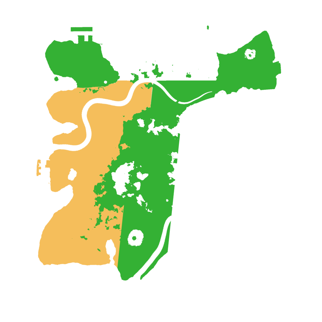 Biome Rust Map: Procedural Map, Size: 3000, Seed: 51415