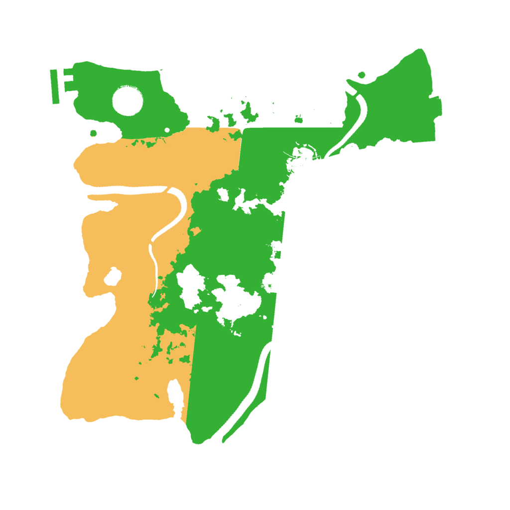 Biome Rust Map: Procedural Map, Size: 3000, Seed: 51415