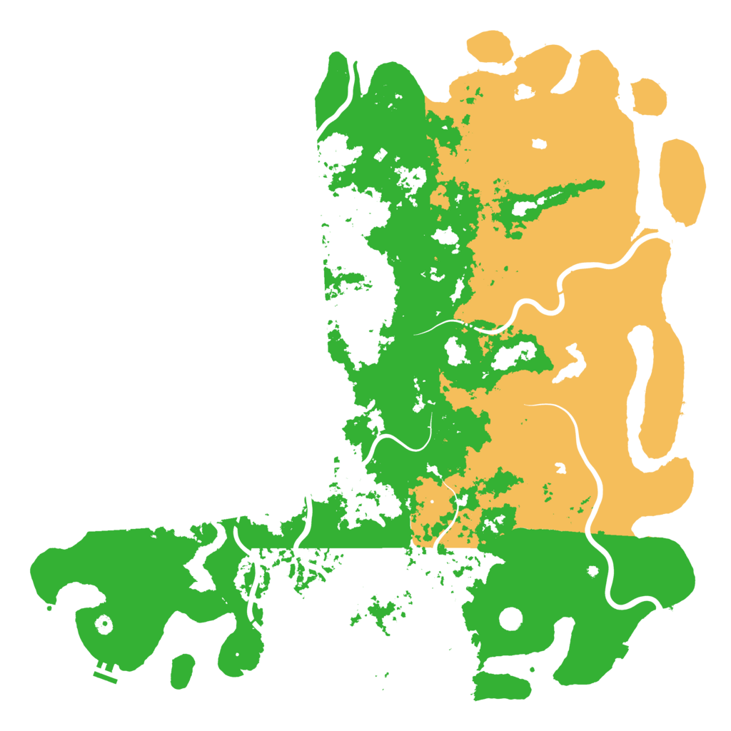 Biome Rust Map: Procedural Map, Size: 6000, Seed: 1081414513