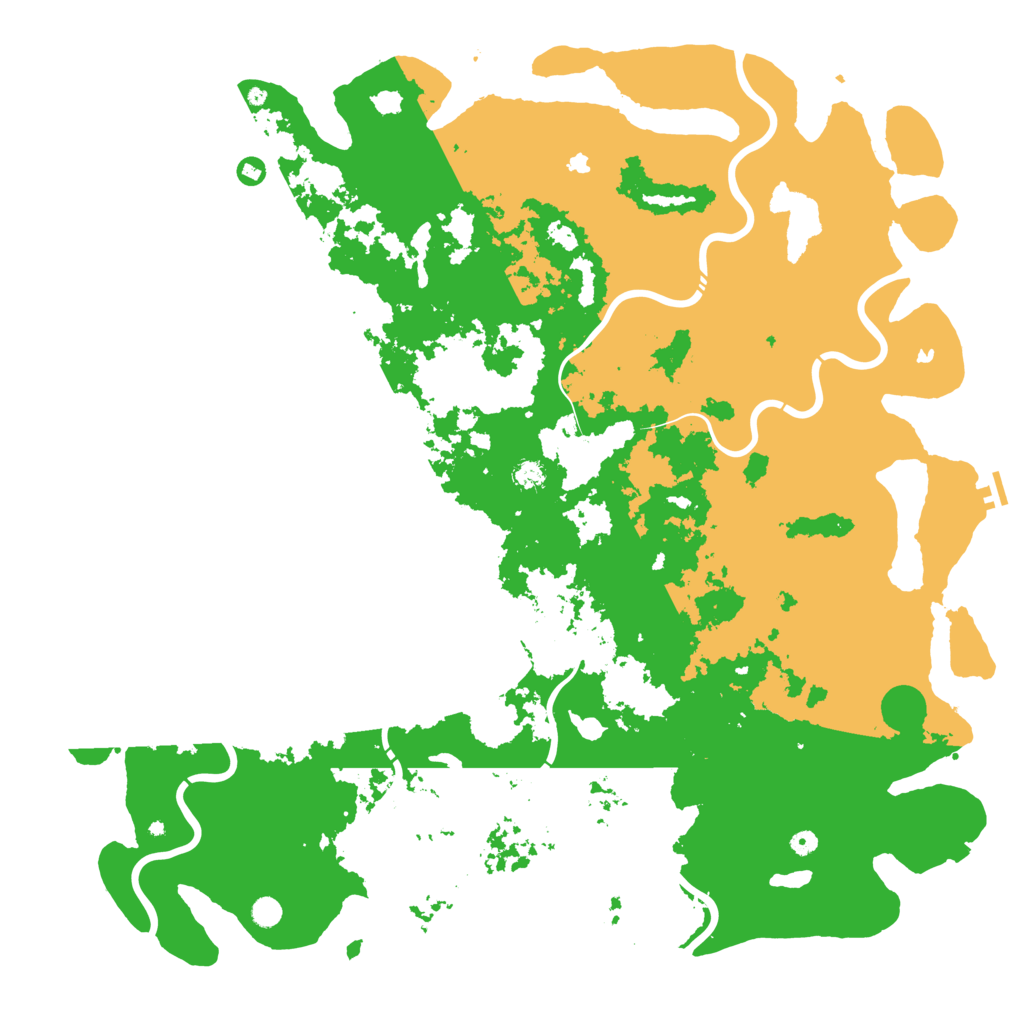 Biome Rust Map: Procedural Map, Size: 6000, Seed: 1104099727