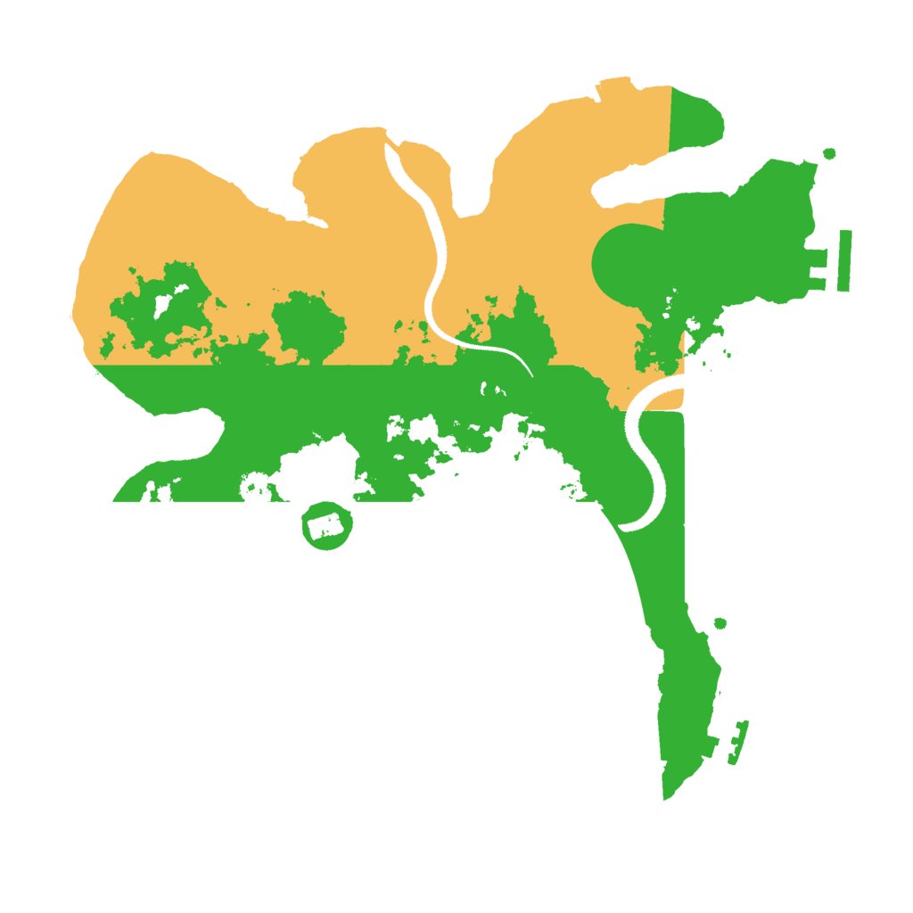 Biome Rust Map: Procedural Map, Size: 3000, Seed: 36400799