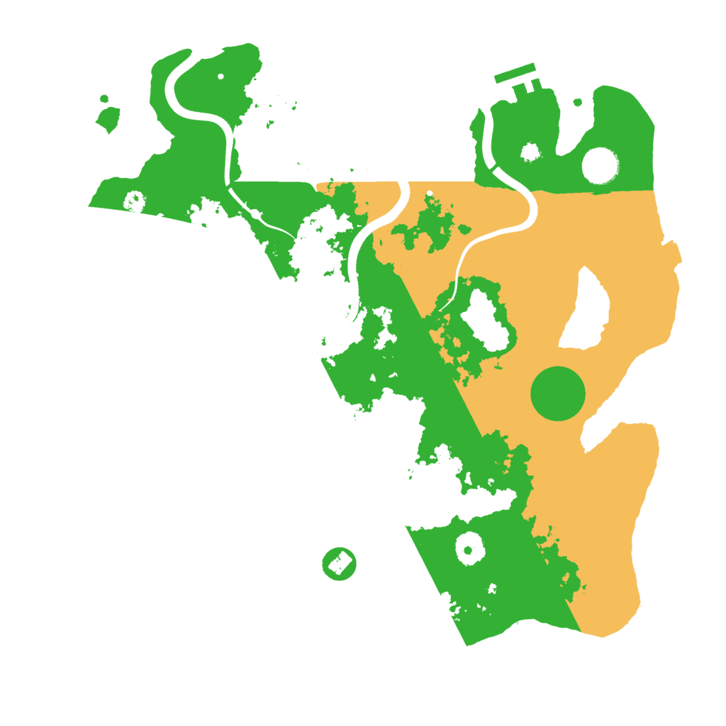 Biome Rust Map: Procedural Map, Size: 3500, Seed: 492858395