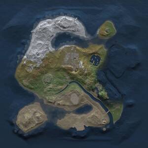 Thumbnail Rust Map: Procedural Map, Size: 2100, Seed: 26944228, 6 Monuments