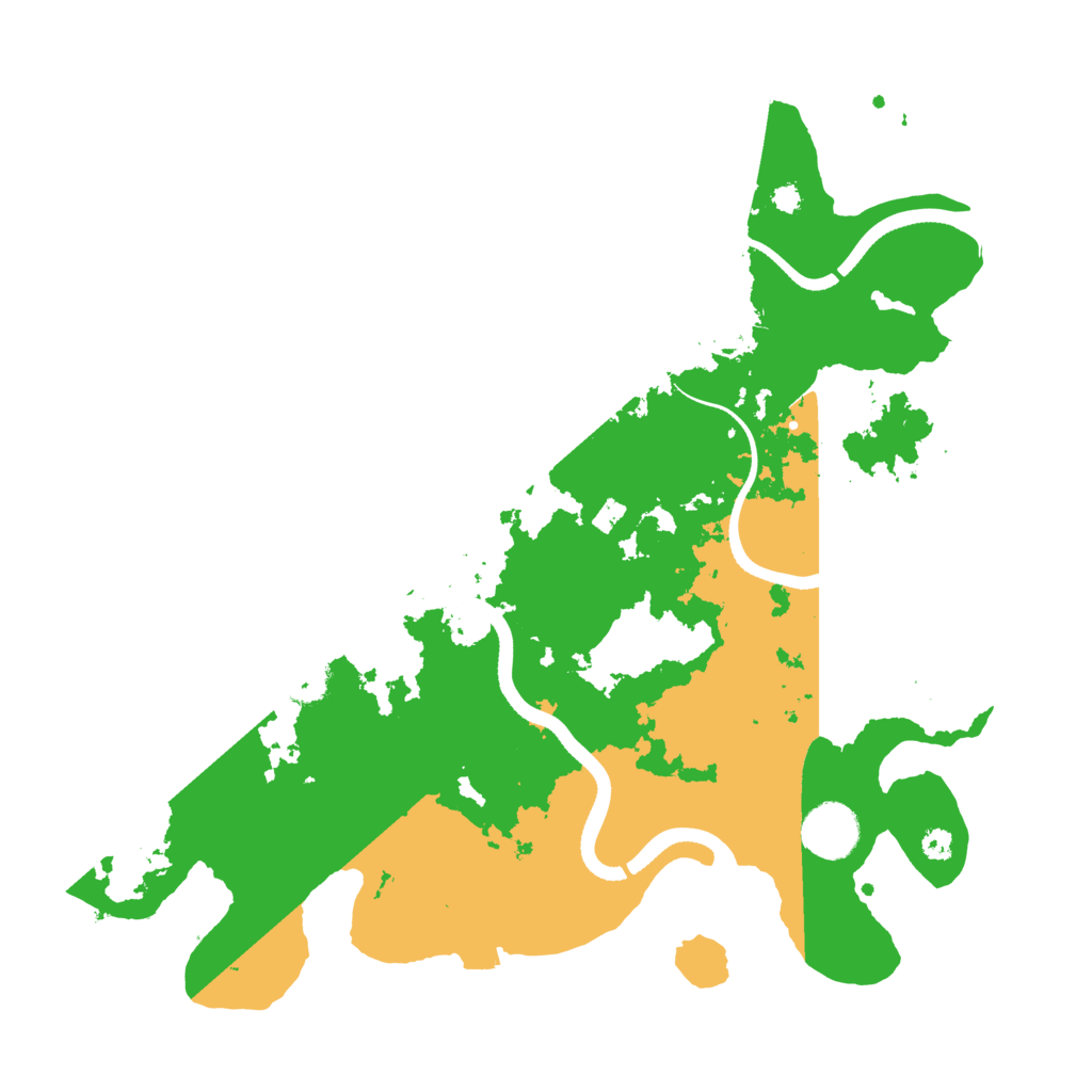 Biome Rust Map: Procedural Map, Size: 3500, Seed: 96550806