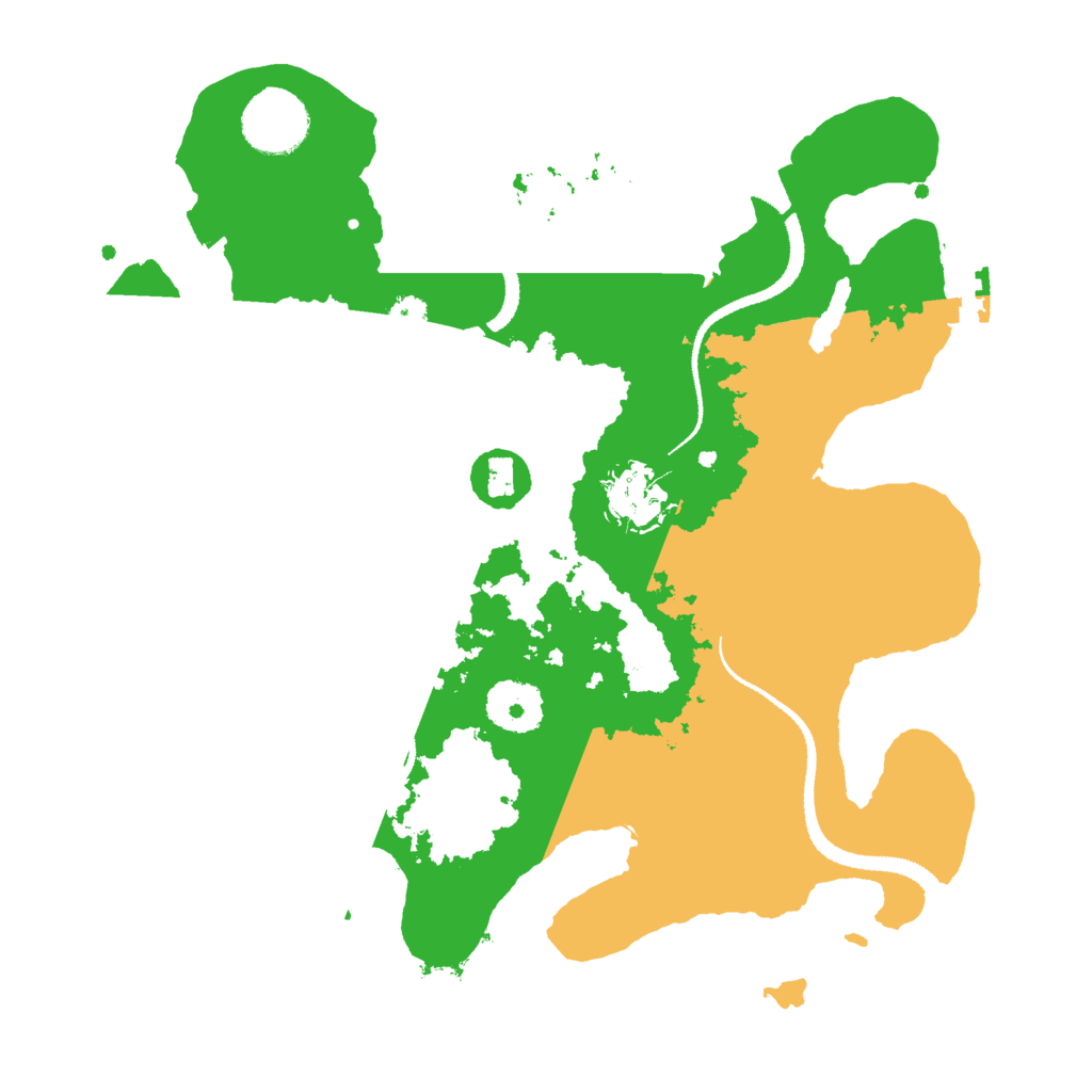 Biome Rust Map: Procedural Map, Size: 3000, Seed: 43197