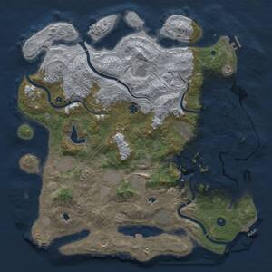 Thumbnail Rust Map: Procedural Map, Size: 4500, Seed: 259430225, 17 Monuments