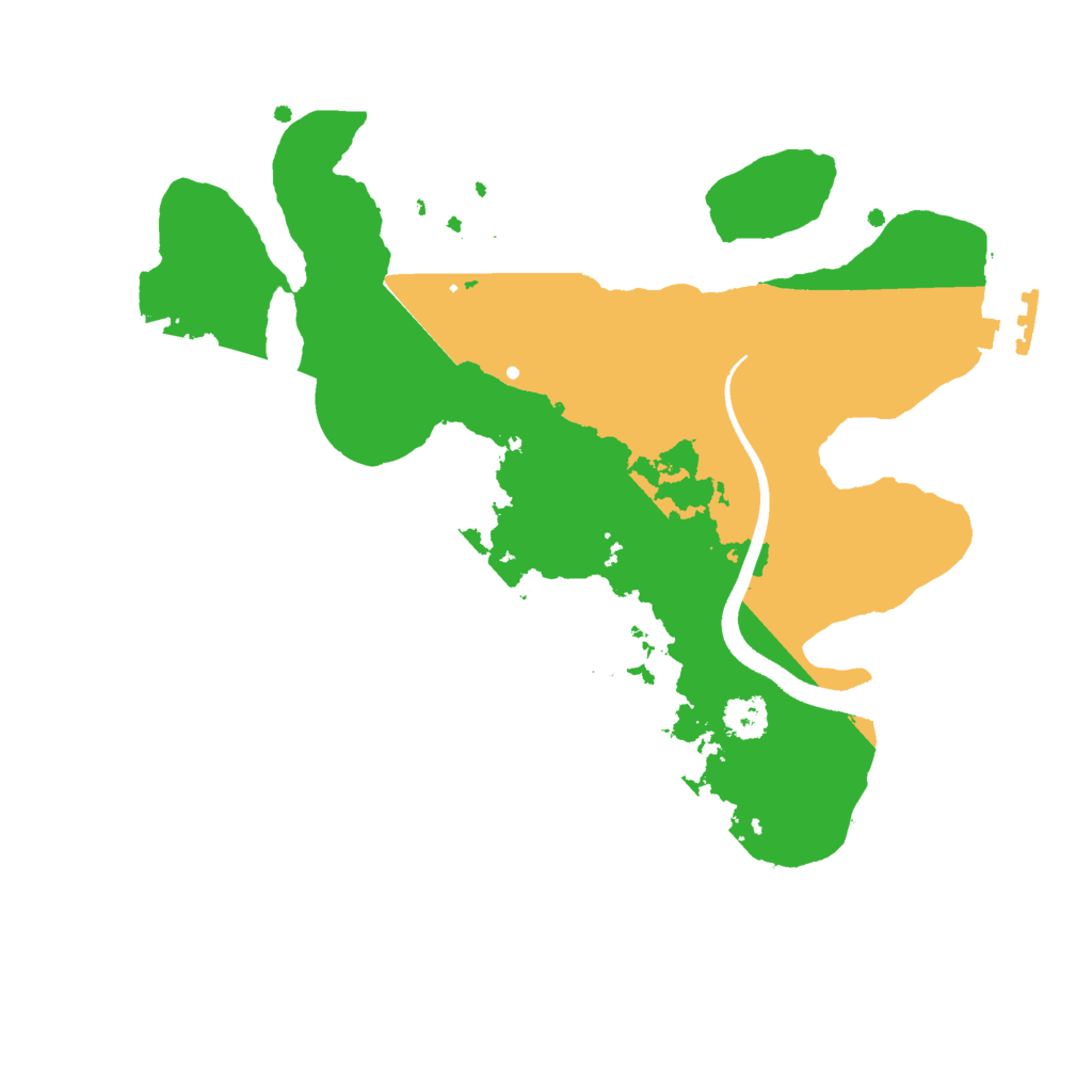 Biome Rust Map: Procedural Map, Size: 2500, Seed: 1235632