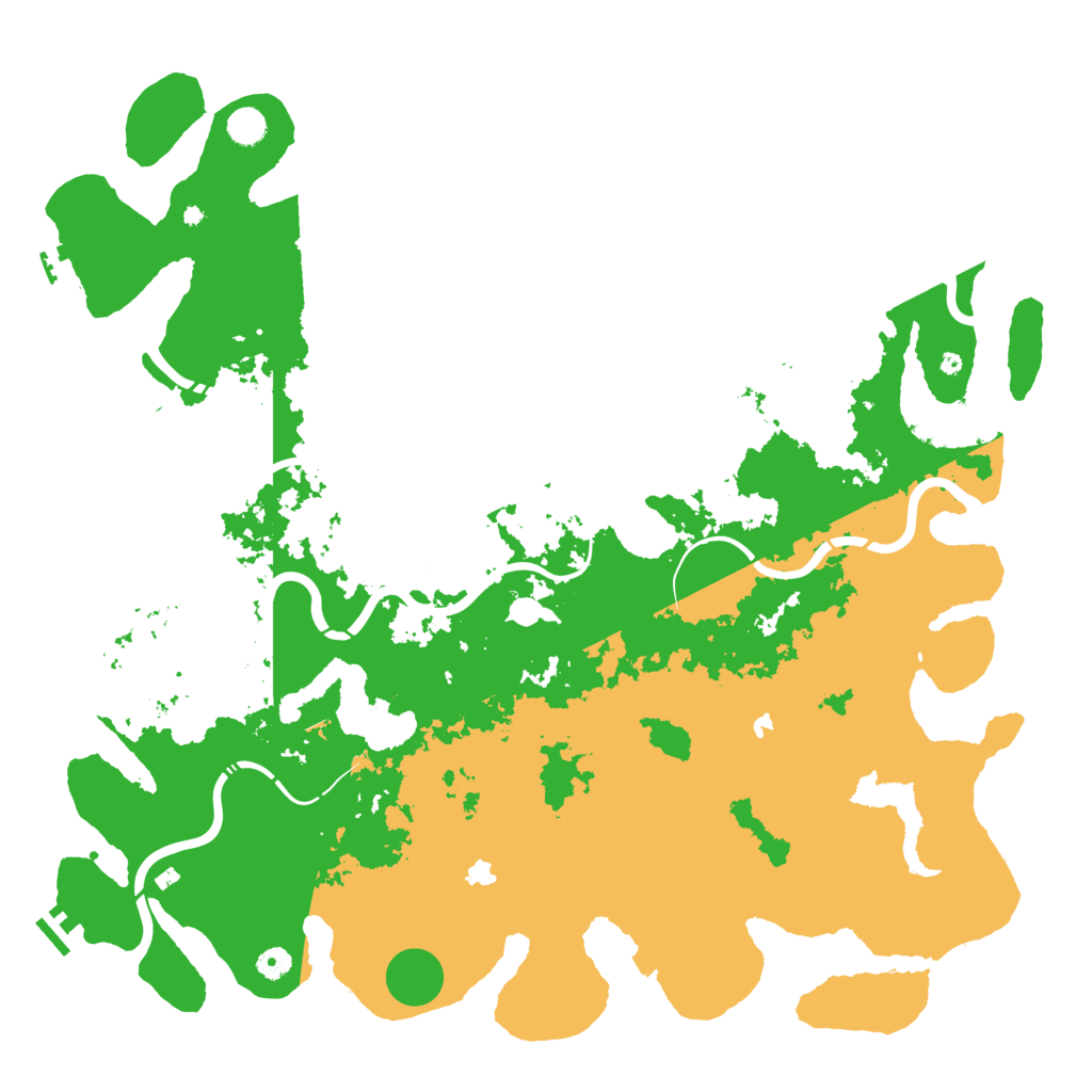 Biome Rust Map: Procedural Map, Size: 5000, Seed: 1198487613