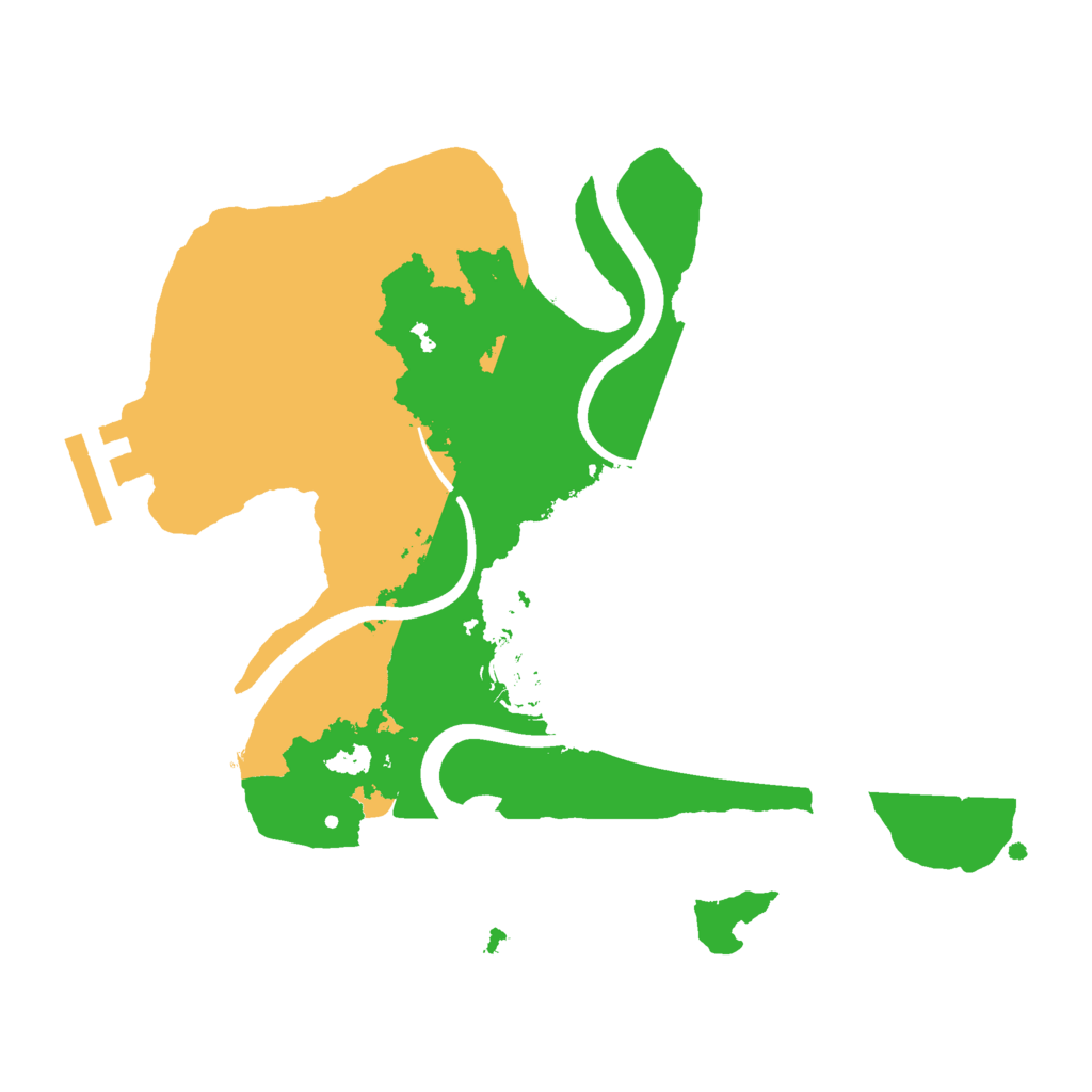 Biome Rust Map: Procedural Map, Size: 2400, Seed: 1729129489