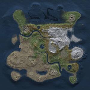 Thumbnail Rust Map: Procedural Map, Size: 3000, Seed: 565476100, 11 Monuments