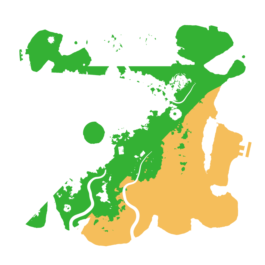 Biome Rust Map: Procedural Map, Size: 3500, Seed: 1706633341
