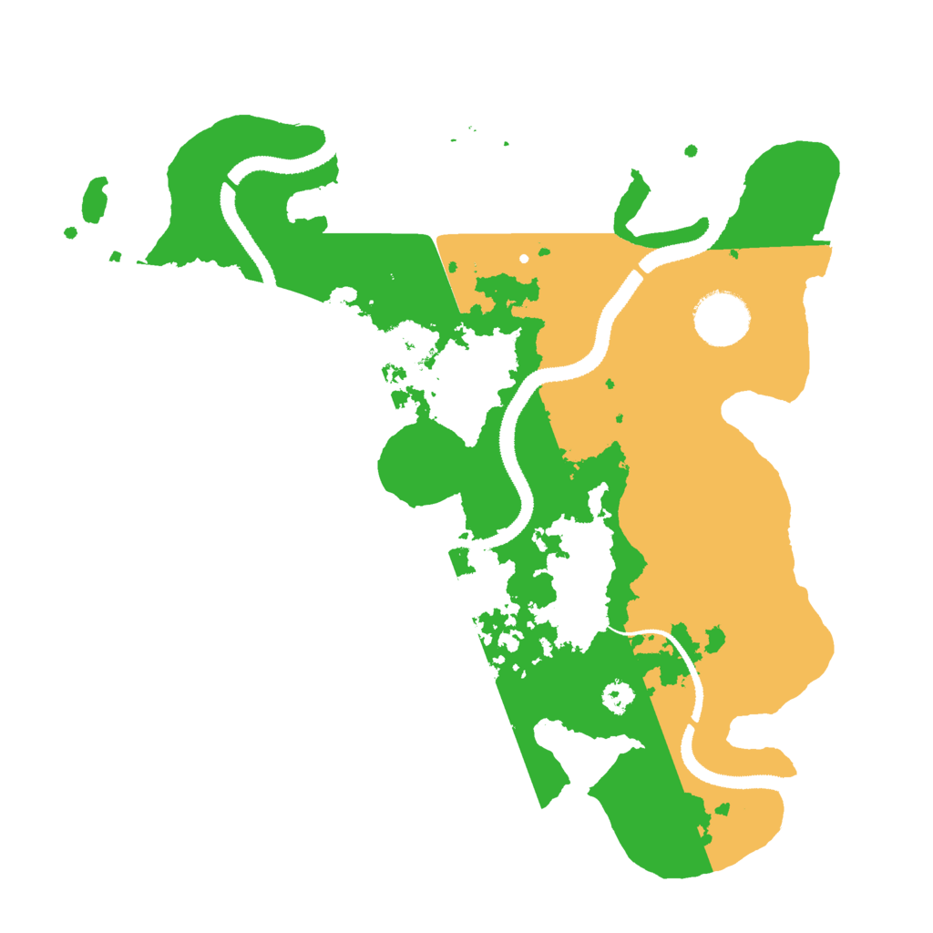 Biome Rust Map: Procedural Map, Size: 3000, Seed: 1203488613