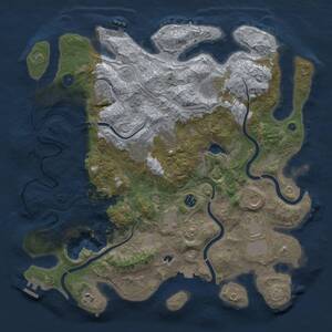 Thumbnail Rust Map: Procedural Map, Size: 4250, Seed: 2004129133, 16 Monuments