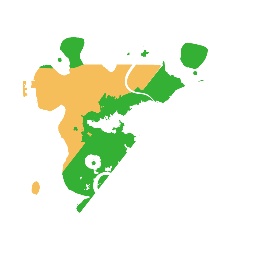 Biome Rust Map: Procedural Map, Size: 2500, Seed: 7312506
