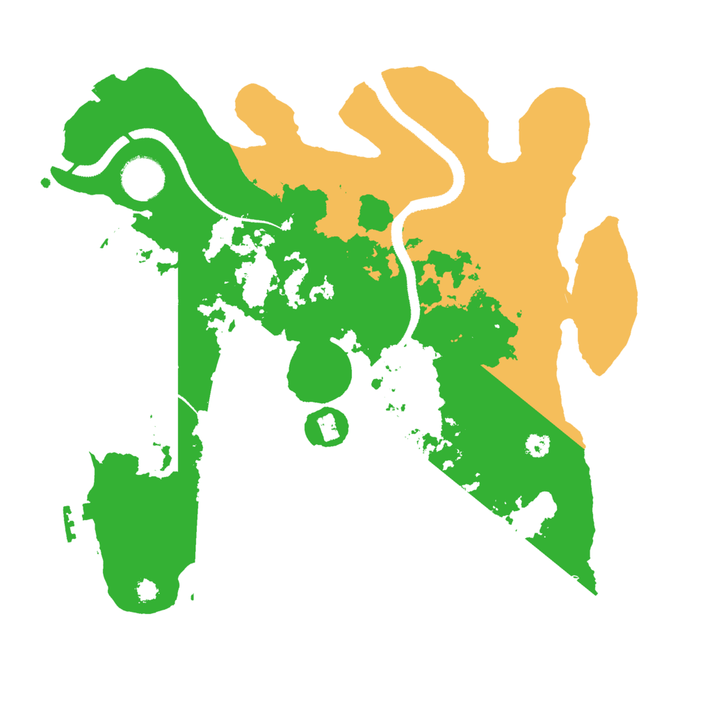 Biome Rust Map: Procedural Map, Size: 3000, Seed: 2043619616