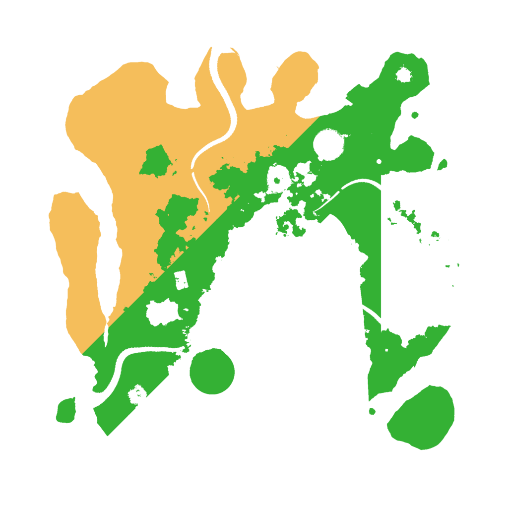 Biome Rust Map: Procedural Map, Size: 3000, Seed: 121345644