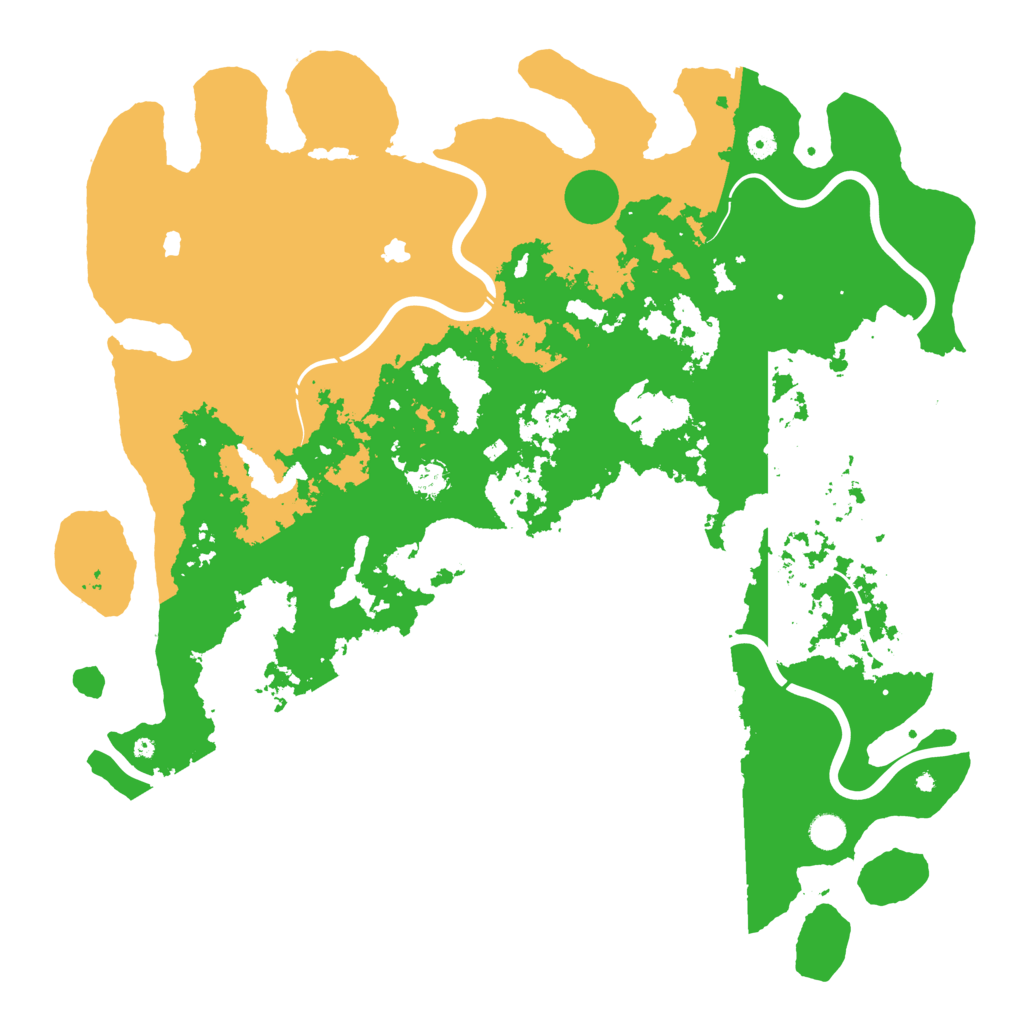 Biome Rust Map: Procedural Map, Size: 5000, Seed: 8398671