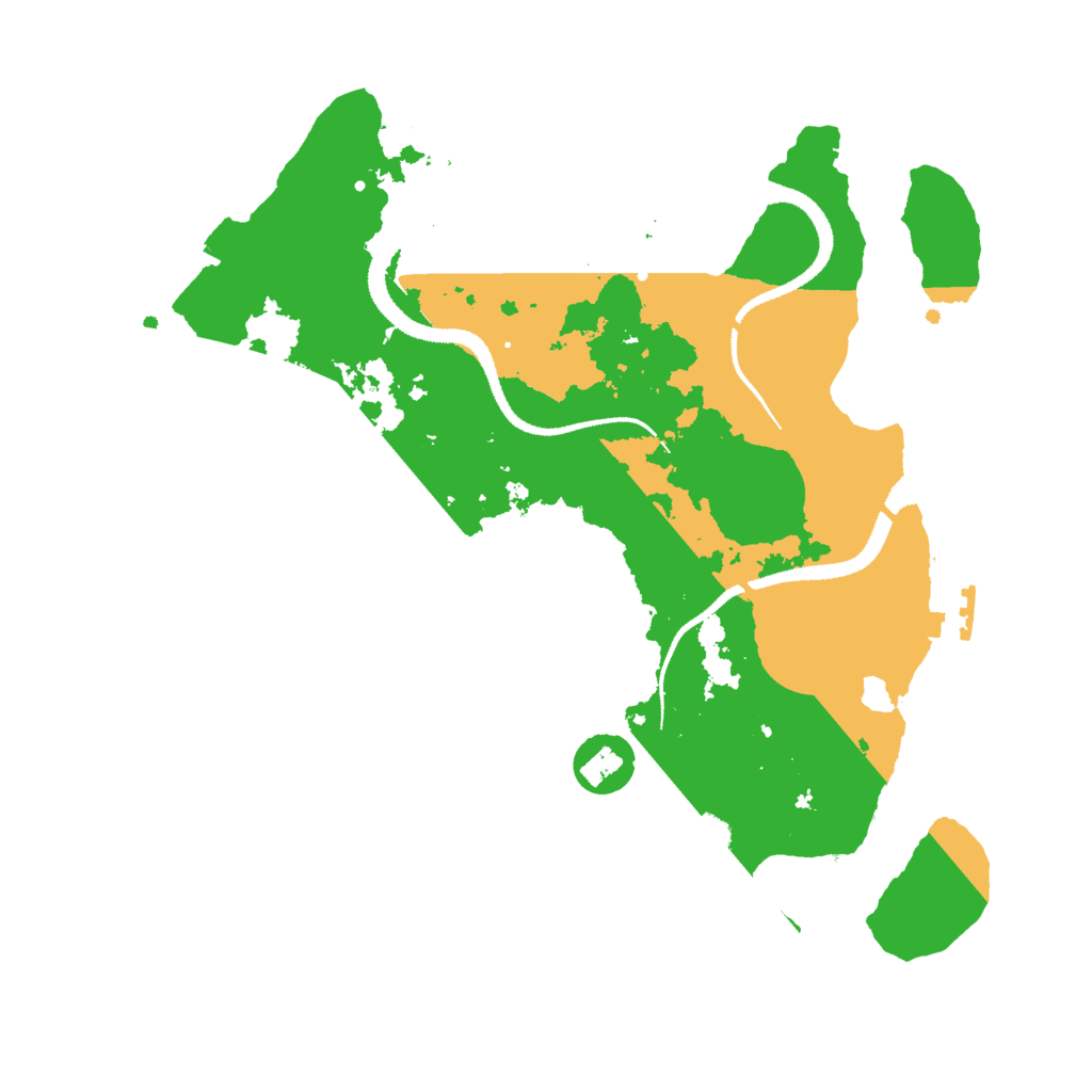 Biome Rust Map: Procedural Map, Size: 3000, Seed: 494921