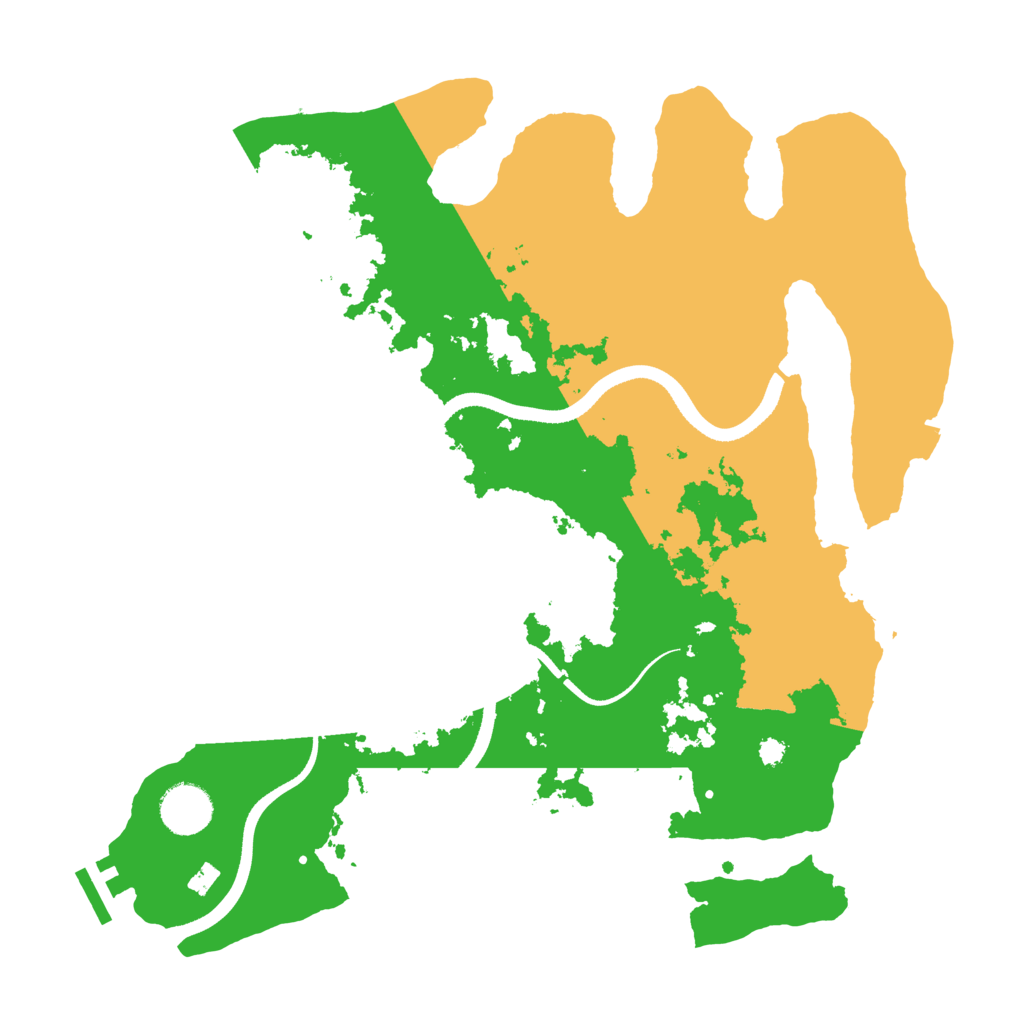 Biome Rust Map: Procedural Map, Size: 3500, Seed: 1022284491